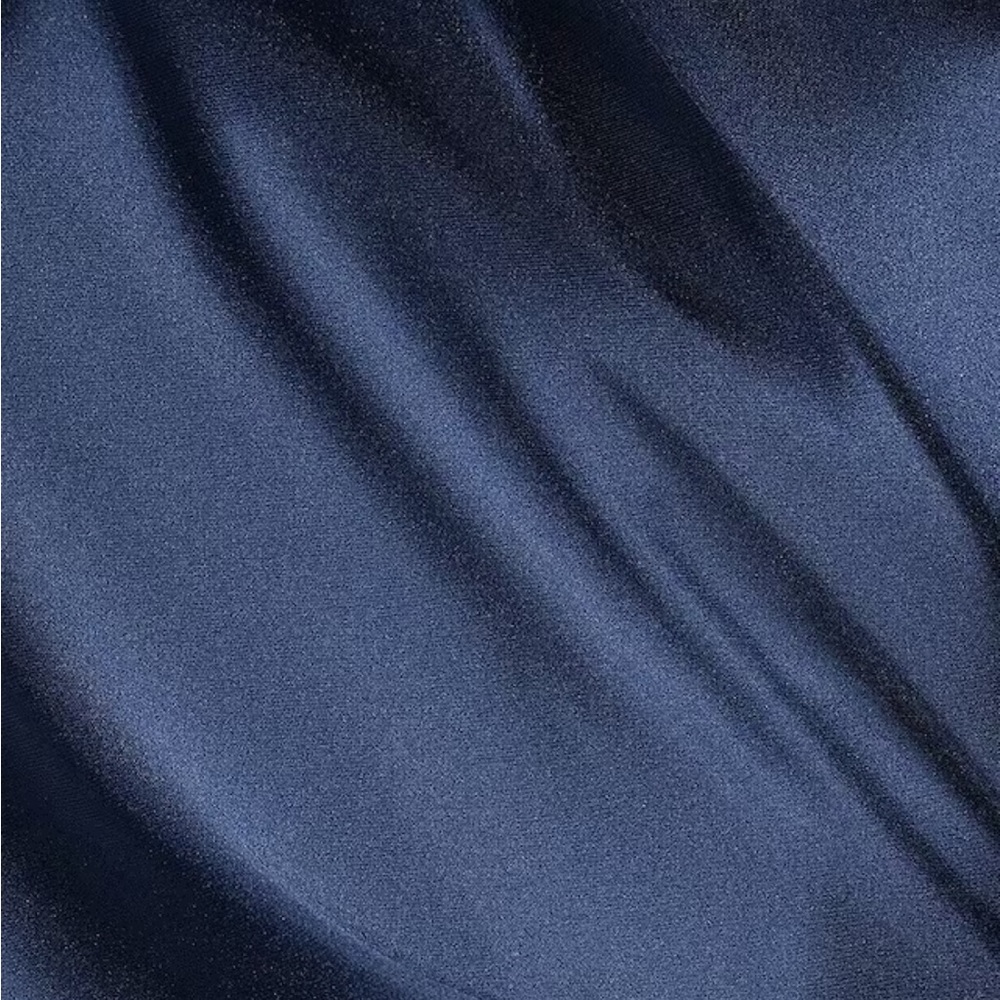 Alex Marie Brand Midnight Navy Blue One Shoulder Long Dress Size 16 - Picture 3 of 10